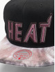 Mitchell & Ness Snapback Cap Blitzed HWC Miami Heat schwarz