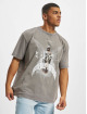 MJ Gonzales T-shirt Higher Than Heaven V.9 Acid Washed Heavy Oversize grigio