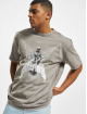 MJ Gonzales T-shirt Higher Than Heaven White V.1 Acid Washed Heavy Oversize grigio