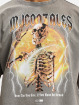 MJ Gonzales T-shirt Hellride Acid Washed Heavy Oversize grigio
