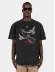 MJ Gonzales T-shirt Freedom X Acid Washed Heavy Oversized nero