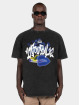 MJ Gonzales T-Shirt Kiss X Heavy Oversized Acid Washed noir