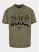 MJ Gonzales T-Shirt Graffiti X Heavy Oversized olive