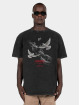 MJ Gonzales T-shirt Freedom X Acid Washed Heavy Oversized svart