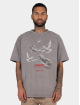 MJ Gonzales Trika Freedom X Acid Washed Heavy Oversized šedá