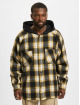 MJ Gonzales Veste mi-saison légère Heavy Flannel Hooded Oversized jaune