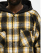 MJ Gonzales Veste mi-saison légère Heavy Flannel Hooded Oversized jaune