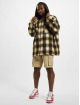 MJ Gonzales Veste mi-saison légère Heavy Flannel Hooded Oversized jaune