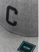 MSTRDS Casquette Snapback & Strapback C Letter gris