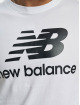 New Balance Camiseta Essential Stacked Logo blanco