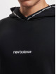 New Balance Felpa con cappuccio Essentials Fleece nero