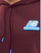 New Balance Hoody Essentials Stacked Rubber New rood