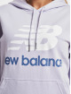 New Balance Sweat capuche Essentials Stacked Logo pourpre