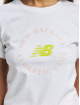 New Balance T-shirt Essentials Athletic Club bianco