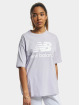 New Balance T-Shirt Essentials Stacked Logo grau