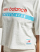 New Balance t-shirt Essentials Field Day Boxy grijs