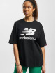 New Balance T-Shirt Essentials Stacked Logo schwarz