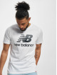 New Balance T-shirt Essential Stacked Logo vit