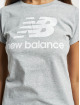 New Balance T-shirts Essentials Stacked Logo grå