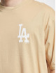 New Era Camiseta MBL Los Angeles Dodgers League Essentials Oversized beis