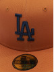 New Era Fitted Cap MLB Los Angeles Dodgers League Essential 59Fifty hnědý