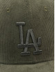 New Era Flexfitted Cap MLB Los Angeles Dodgers Cord 39Thirty oliwkowy