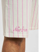 New Era Shorts Pinstripe weiß