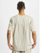 New Era t-shirt Oversized Pinstripe beige