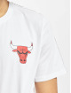 New Era T-Shirt NBA Chicago Bulls Sleeve Taping blanc