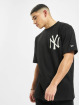 New Era T-Shirt MLB NY Yankees Big Logo Oversized noir