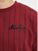 New Era t-shirt Oversized Pinstripe rood