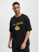 New Era T-shirt Script Oversized Mesh Los Angeles Lakers svart