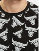 New Era t-shirt NBA Chicago Bulls All Over Print Distressed Logo zwart