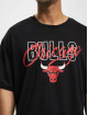 New Era t-shirt Script Oversized Mesh Chicago Bulls zwart