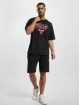 New Era t-shirt Script Oversized Mesh Chicago Bulls zwart