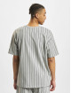 New Era T-shirts Oversized Pinstripe grå