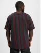New Era T-Shirty Oversized Pinstripe niebieski