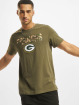 New Era T-skjorter NFL Green Bay Packers Camo Wordmark oliven