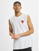 New Era Tank Tops NBA Chicago Bulls Left Chest Logo Sleeveless blanco