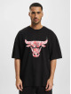New Era Trika NBA Infill Logo Oversized Chicago Bulls čern