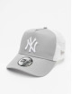 New Era Trucker Cap MLB NY Yankees Clean grau