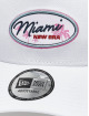 New Era Trucker Caps Oval Miami State Patch A Frame bílý