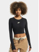 Nike Camiseta de manga larga W Nsw Crop negro