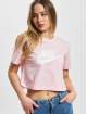 Nike Camiseta Essential Crop Icon Future fucsia