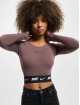 Nike Longsleeves Nsw Crop hnědý