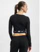Nike Maglietta a manica lunga W NSW Crop Tape nero