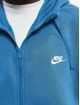 Nike Sweat capuche zippé Club Fz Bb bleu