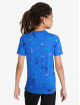 Nike T-Shirt Swoosh Aop blue
