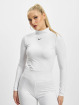 Nike T-Shirt manches longues Essential Mock blanc
