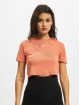Nike t-shirt Essentials Slim Crp Lbr oranje